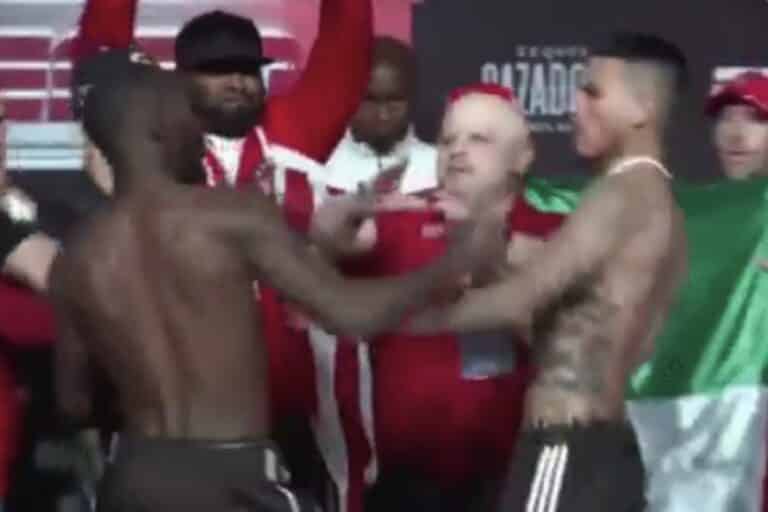 Watch: Terence Crawford Throws Hands At Weigh-Ins
