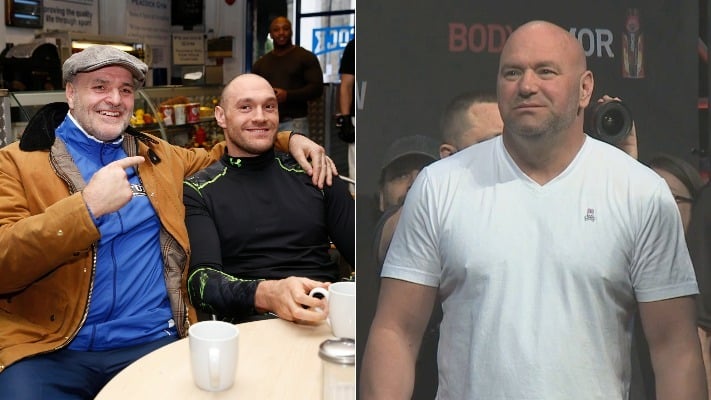 Tyson Fury’s Father Blasts Dana White, Challenges Him To Fight
