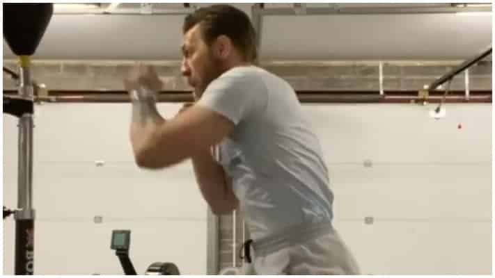 VIDEO | Conor McGregor Shows Off His Boxing Skills