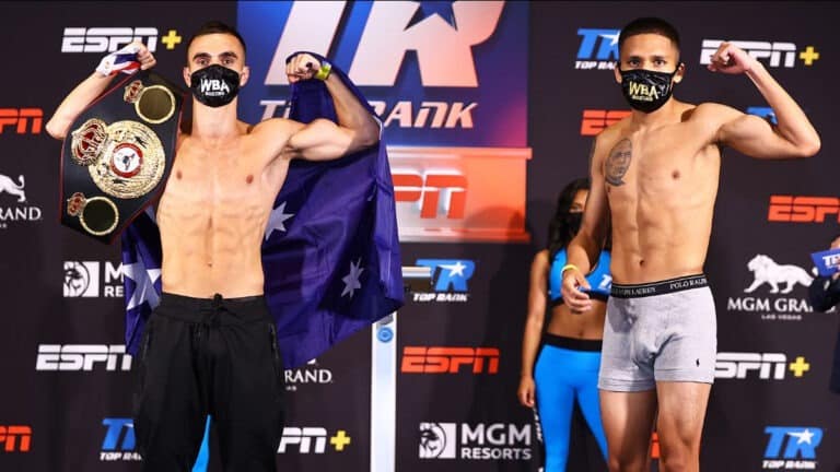 Andrew Moloney vs. Joshua Franco: Full Results