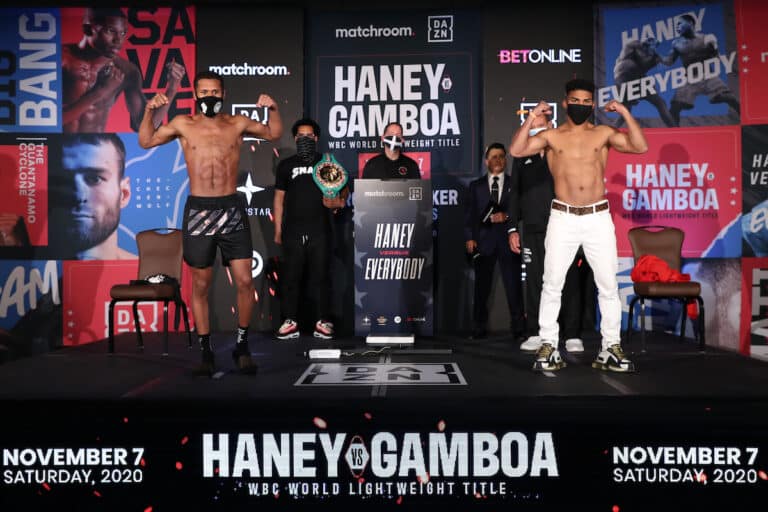 Devin Haney And Yuriorkis Gamboa Both Make Weight