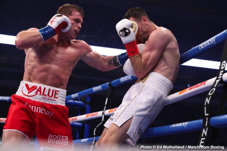 Callum Smith Had Left Arm Targeted By Canelo From Round One