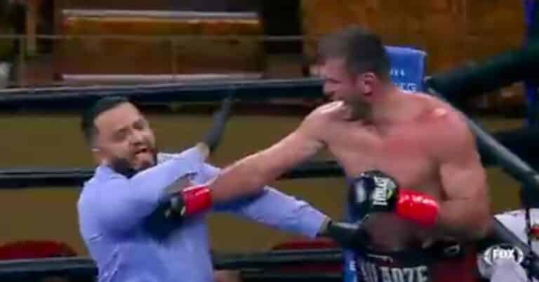 Iago Kiladze Punches Ref After Losing Fight By Stoppage
