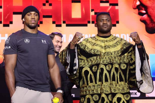 Anthony Joshua betting favorite to beat Francis Ngannou in March boxing match
