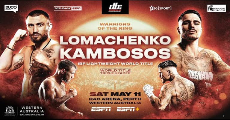 Vasiliy Lomachenko vs. George Kambosos Jr: Fight Card, Start Time, Betting Odds